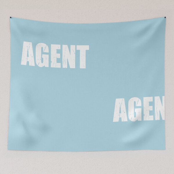 Item preview, Agent T Shirt Halloween Costume Funny Cute Distressed White Print designed and sold by arcadetoystore.