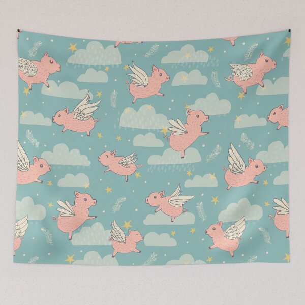 Item preview, When Pigs Fly designed and sold by latheandquill.