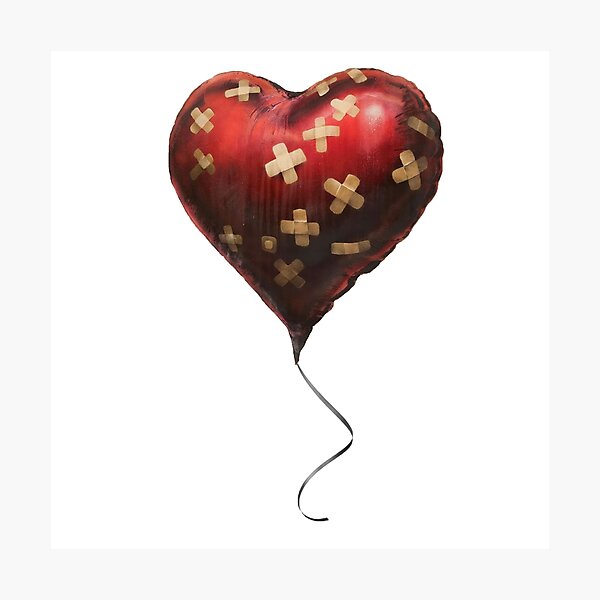 Banksy's "Heart Balloon" Photographic Print