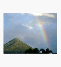 Rainbow On the Pyramid Photographic Print