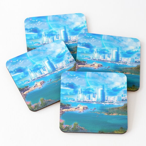 Item preview, Blue Shining City designed and sold by Jasmina Seidl.