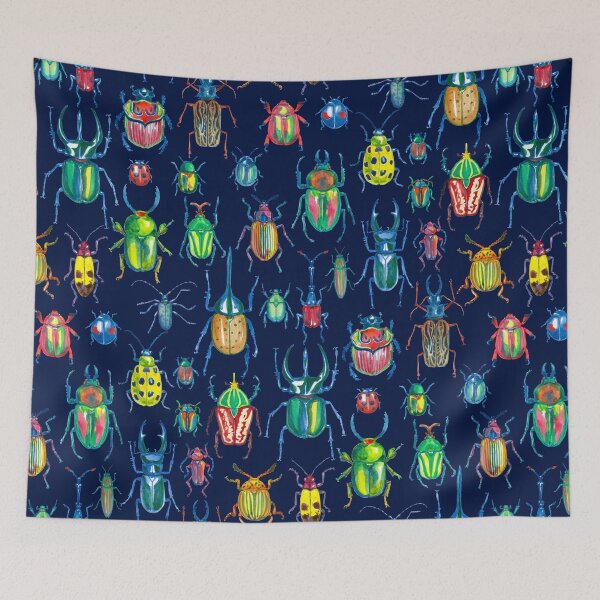 Item preview, Copy of colours of beetle - dark blue designed and sold by yukesmooks.