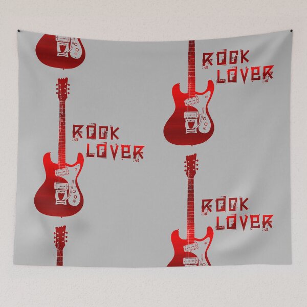Item preview, ROCK LOVER guitar - digital paint by Iona Art Digital designed and sold by IonaArtDigital.