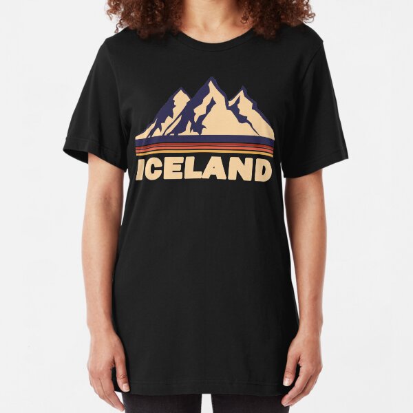 Iceland Mountain Slim Fit T-Shirt