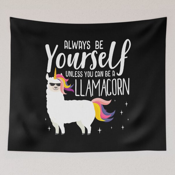 Item preview, Always be a Llamacorn Fantasy Magic Llama Unicorn Alpaca Lovers designed and sold by inspiredtrend.