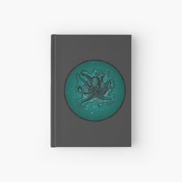 Octopus in Teal Waters Hardcover Journal