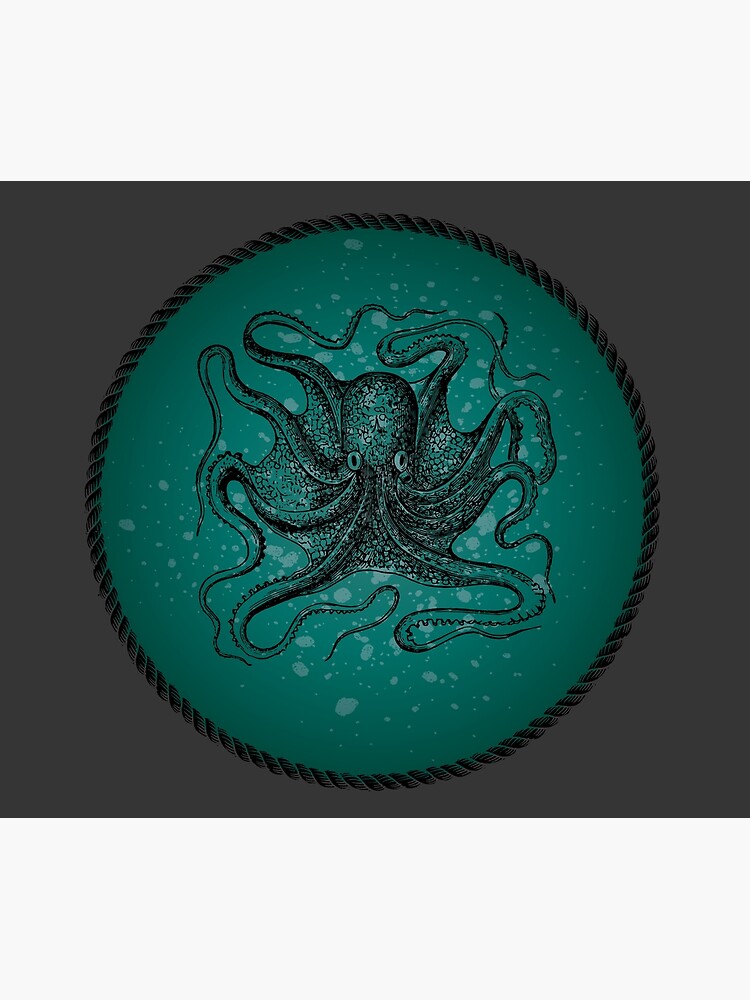 Octopus in Teal Waters by blueskiesforme