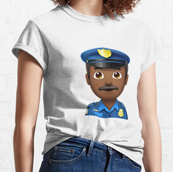 Emoji Police T Shirts Redbubble - deputy sheriff uniform shirt roblox