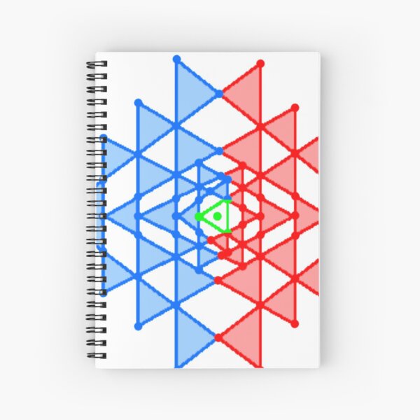 hebraic, symbol, illustration, shape, vector, design, internet, crystal, utopia, pyramid, triangle shape, geometric shape Spiral Notebook