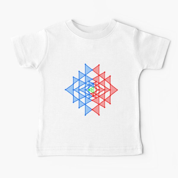 hebraic, symbol, illustration, shape, vector, design, internet, crystal, utopia, pyramid, triangle shape, geometric shape Baby T-Shirt