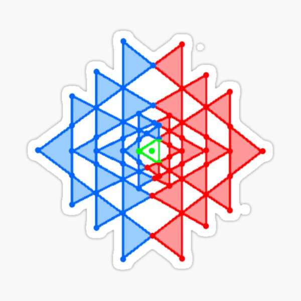 hebraic, symbol, illustration, shape, vector, design, internet, crystal, utopia, pyramid, triangle shape, geometric shape Sticker