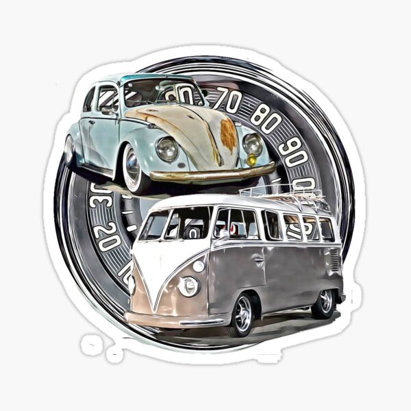 Classic Vintage Vw Stickers | Redbubble