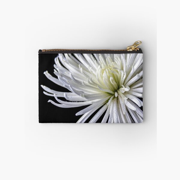 Item preview, White Spider Mum with Dew designed and sold by Karen Szatkowski.