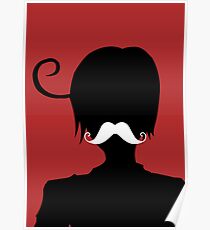Romano and his "Moostache" Poster