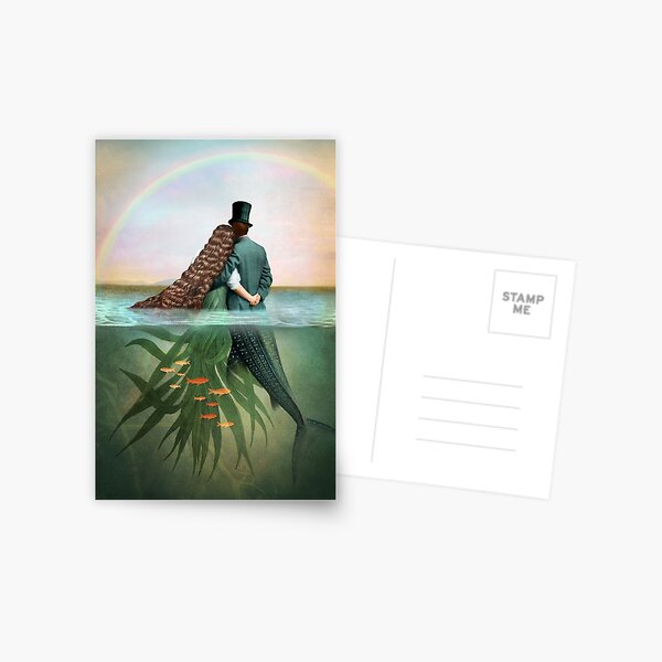 Rainbow View (10 of cups) Postcard