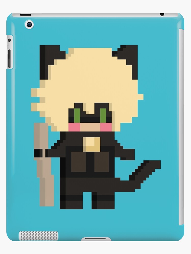 Miraculous Ladybug Cat Noir Pixel Voxel Style Ipad Caseskin By Soomz