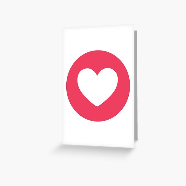 Facebook heart button  Sticker for Sale by Lookis Palook