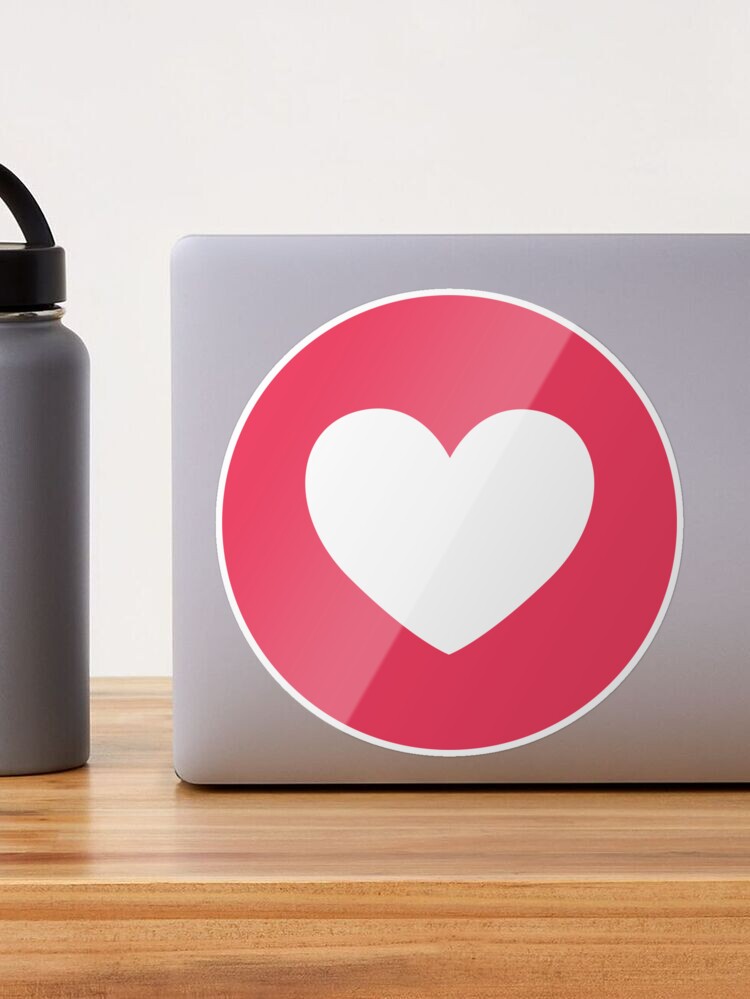 Facebook heart button  Sticker for Sale by Lookis Palook