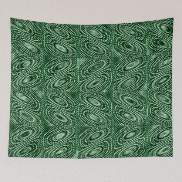 Item preview,  Green small squares in twisted image, look like jute designed and sold by ShapesColors.