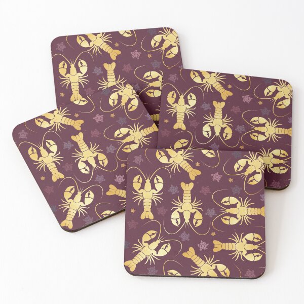 Item preview, lobster love gold designed and sold by colorofmagic.