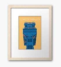 Elevador Santa Justa Gerahmtes Wandbild