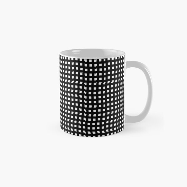 pattern, design, abstract, fiber, weaving, cotton, gray, textile, old, luxury, net, horizontal, textured, backgrounds, covering, old-fashioned, retro style, upper class Classic Mug