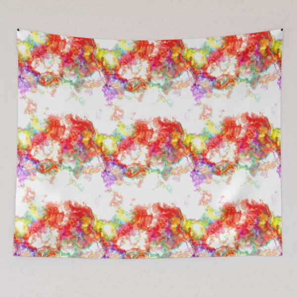 Item preview, Alizarin abstract stains on white background designed and sold by Kolinnaprint.