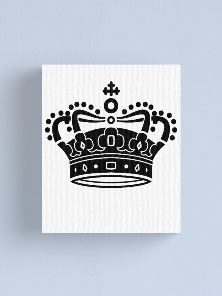 Kings Crown Royal Crown Black Edition Canvas Print