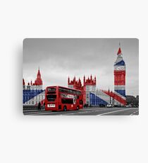 Big Ben and Union Jack Canvas Print
