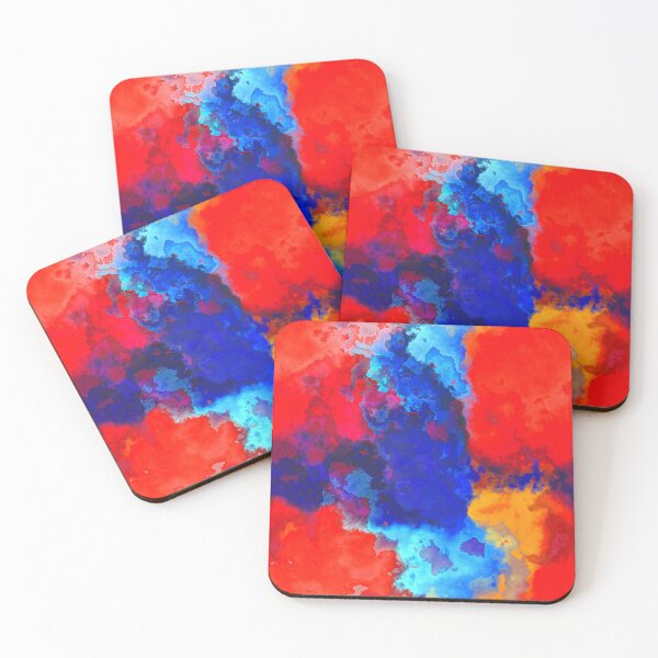 Item preview, Red-blue abstraction designed and sold by Kolinnaprint.
