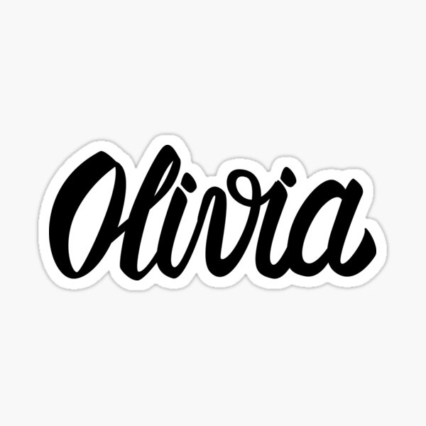 Olivia Name Stickers | Redbubble