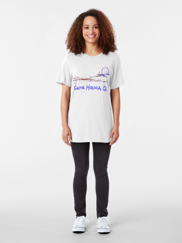 &ldquo;Santa Monica, CA Silhouette&rdquo; T-shirt by stine1 | Redbubble