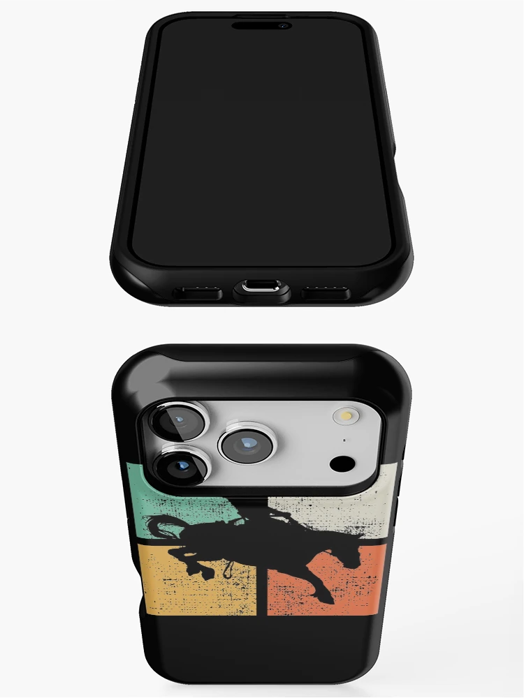 Thumbnail 3 of 4, iPhone Case, Bull Riding designed and sold by 4tomic.