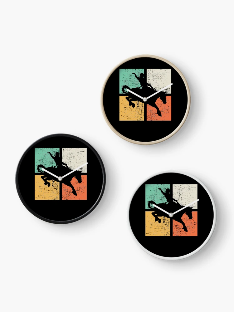 Thumbnail 3 of 4, Clock, Bull Riding designed and sold by 4tomic.