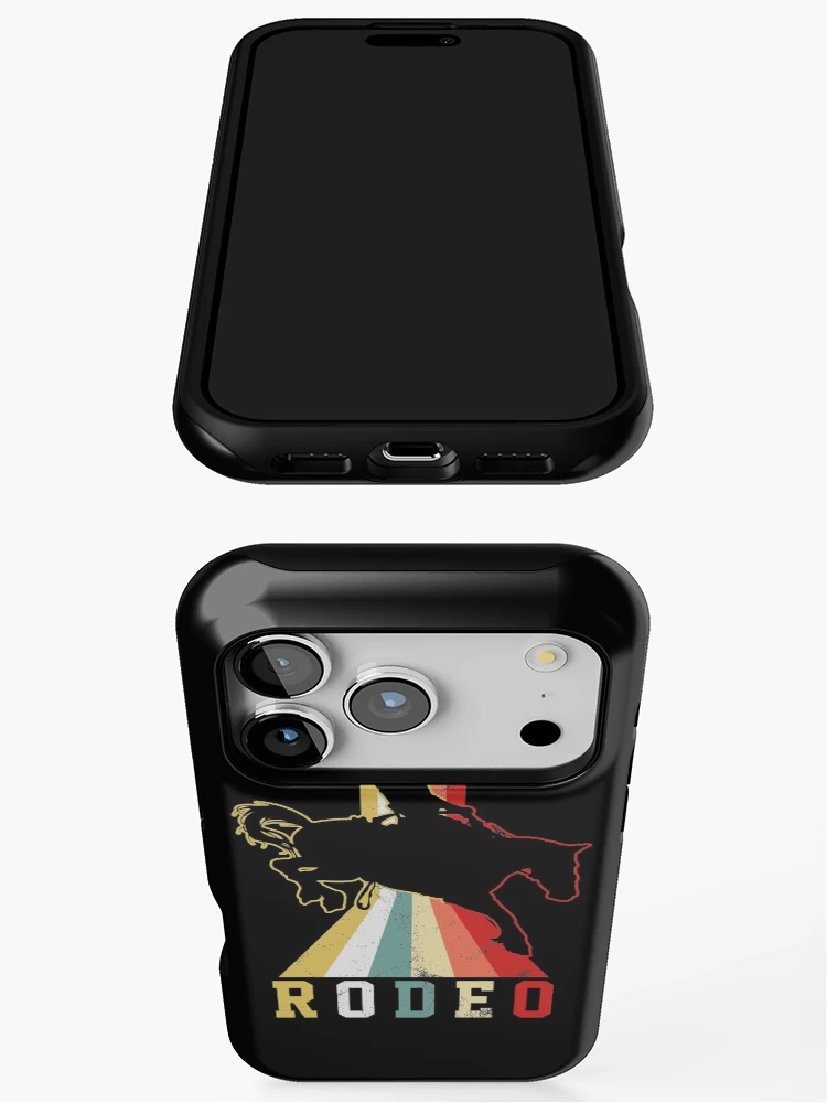 Thumbnail 3 of 4, iPhone Case, Bull Riding designed and sold by 4tomic.