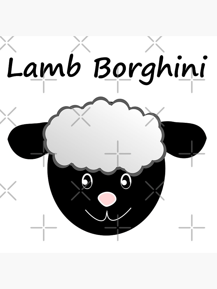 Lamb Borghini funny Sheep Pun by stine1