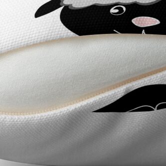 Alternate view of Lamb Borghini funny Sheep Pun Floor Pillow