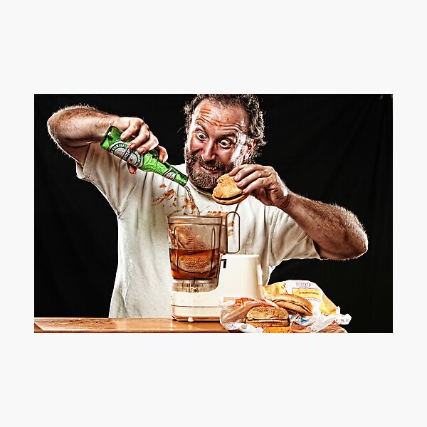 The Glutton! Photographic Print