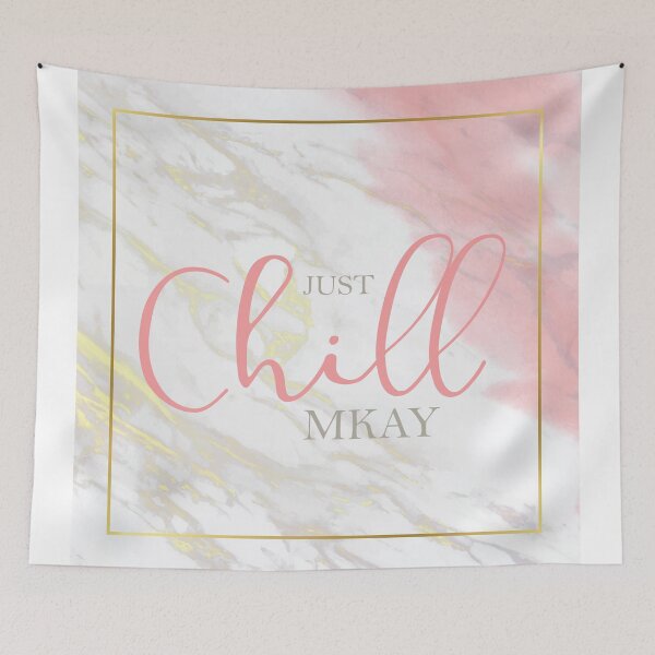 Item preview, Sólo Chill Mkay | Acuarela rosa y mármol dorado designed and sold by HalfPint Jules.