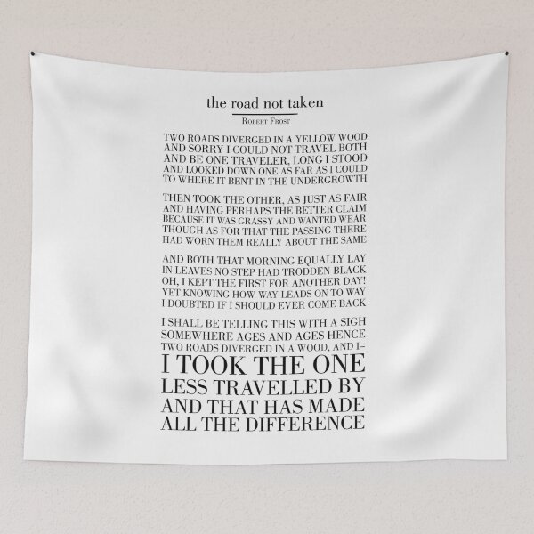 Item preview, The Road Not Taken by Robert Frost designed and sold by TypographyTales.