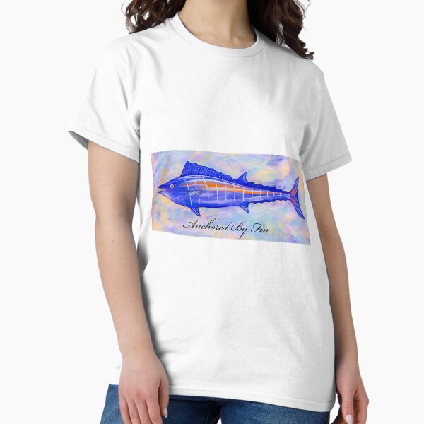 Vista previa del artículo con la obra «Anclado por la aleta Wahoo», diseñado y vendido por barryknauff.