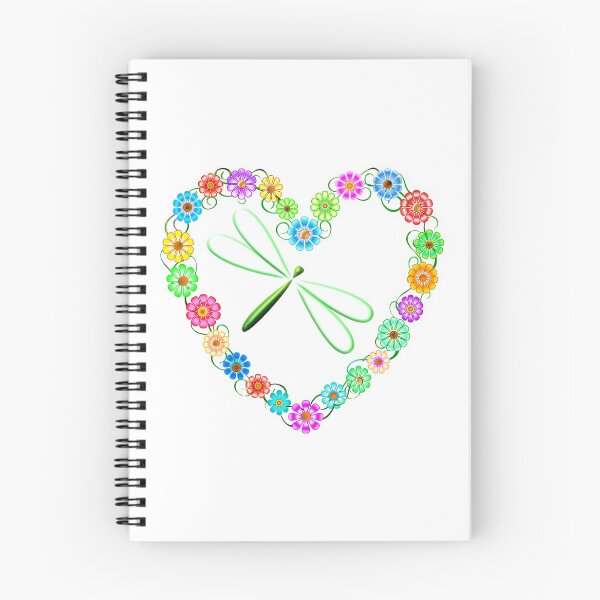 Item preview, Dragonfly Inside Heart of Flowers designed and sold by CoolDoodles.