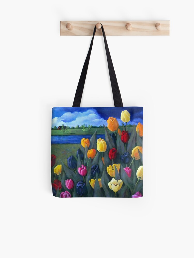 Bolsa de tela for Sale con la obra «Pintar flores» de tejasprithvi