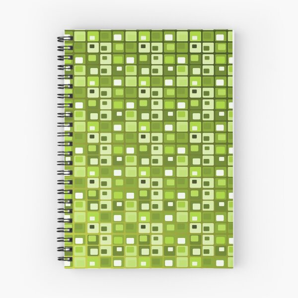 Item preview, Mid Century Modern Green Squares designed and sold by Mysticgroovegoods.
