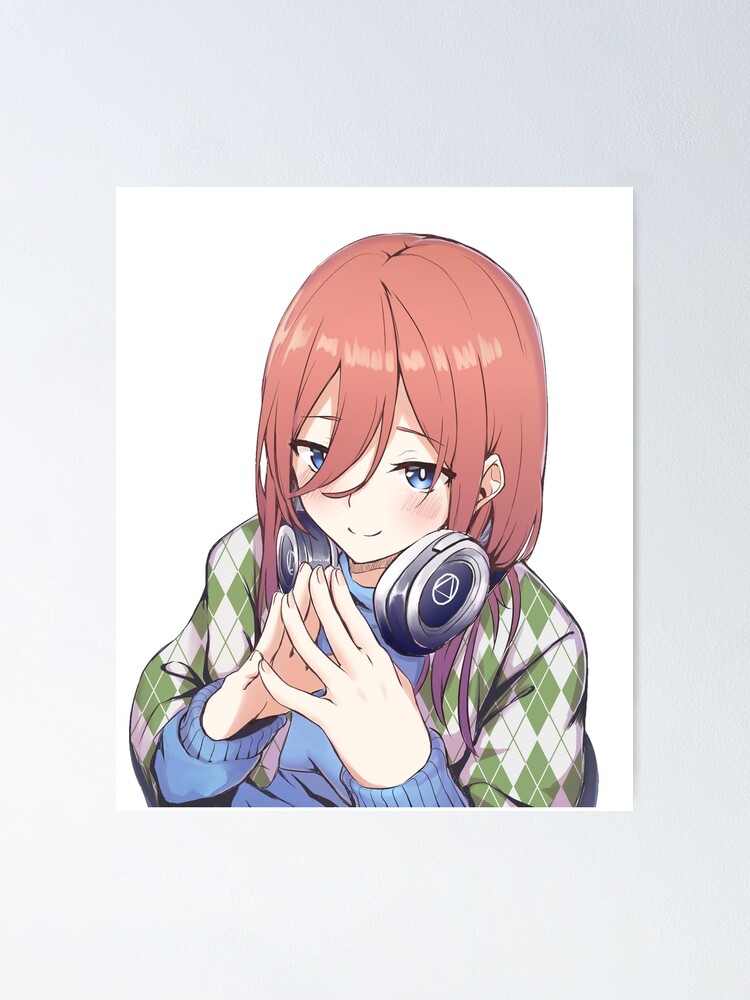 Miku Nakano The Quintessential Quintuplets Poster For Sale By Otakushomeland Redbubble