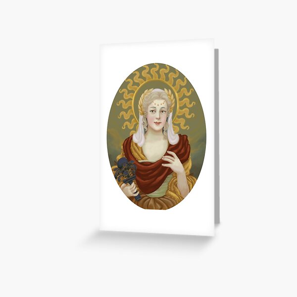 Señora del solsticio de verano Tarjetas de felicitación