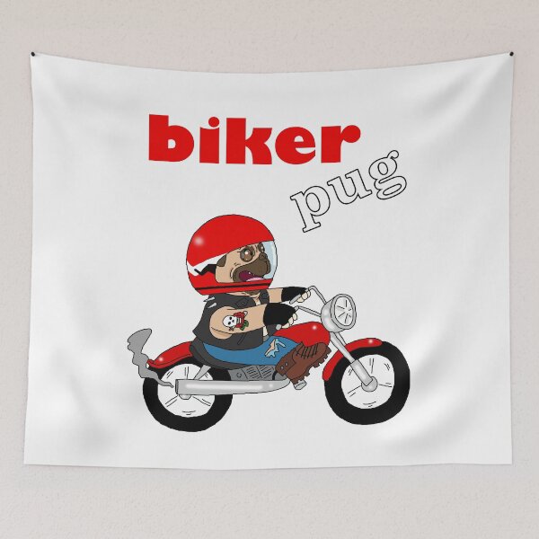 Item preview, Pug gift shirt biker pug designed and sold by eiwo87.