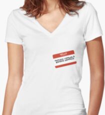 Princess Consuela Banana Hammock Women's Fitted V-Neck T-Shirt