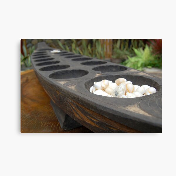 sungka, a Philippine mancala game Canvas Print