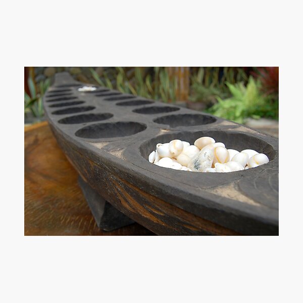 sungka, a Philippine mancala game Photographic Print